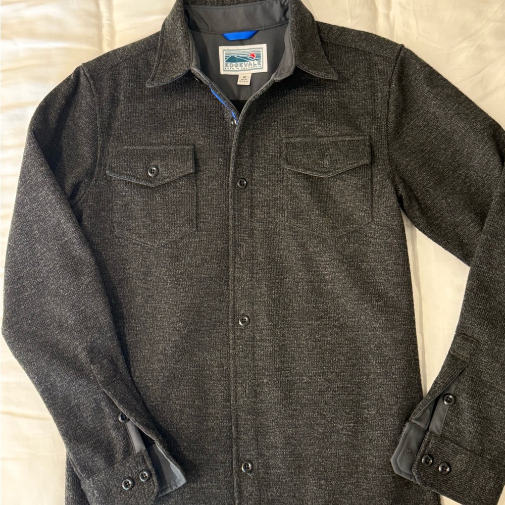Edgevale Men's Charcoal Shirt Jacket